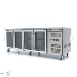  Ψυγείο πάγκου - 223cm - 4 γυάλινες πόρτες